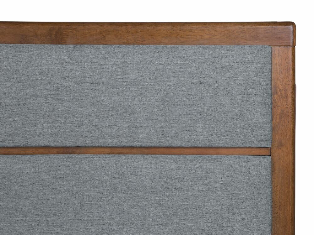 Bed Berwyn 772 (Grey + Dark wood)
