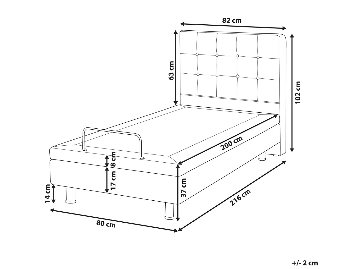 Κρεβάτι Berwyn 762 (Μπεζ)