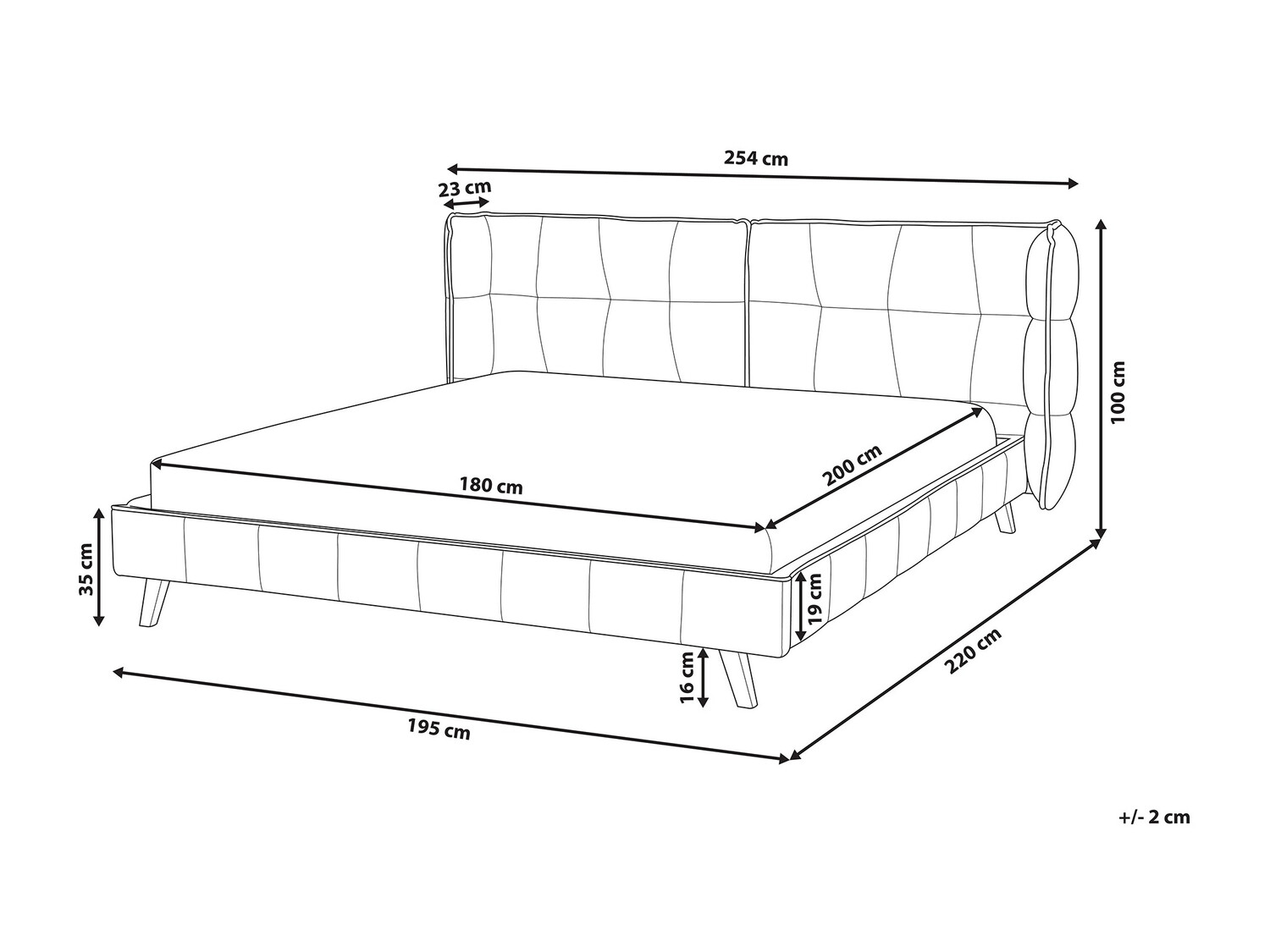 Κρεβάτι Berwyn 786 (Γκρι)