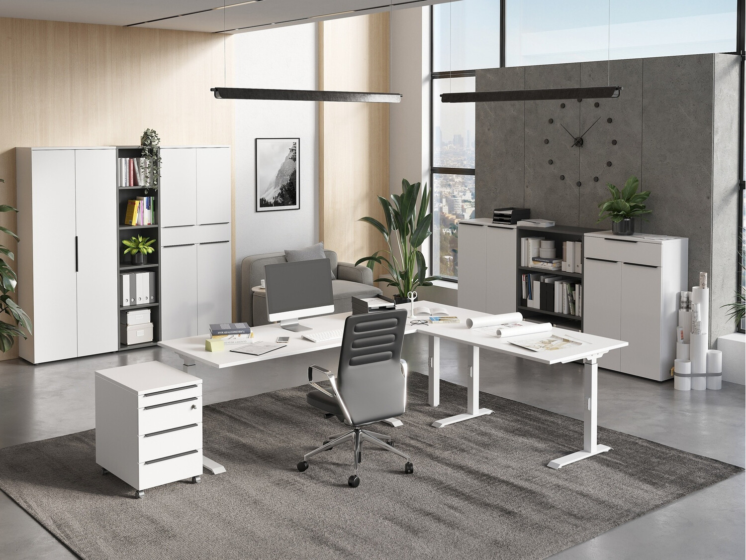 Βιβλιοθήκη Feltoru 102 (Άσπρο)