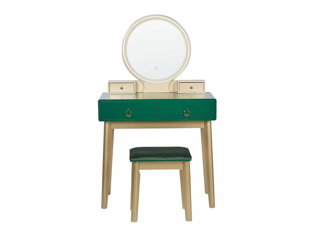 Dressing table Berwyn 830 (Green + Golden)