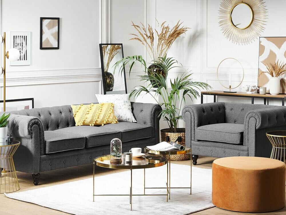 English-style sofa Cirdoro 100 (Grey)