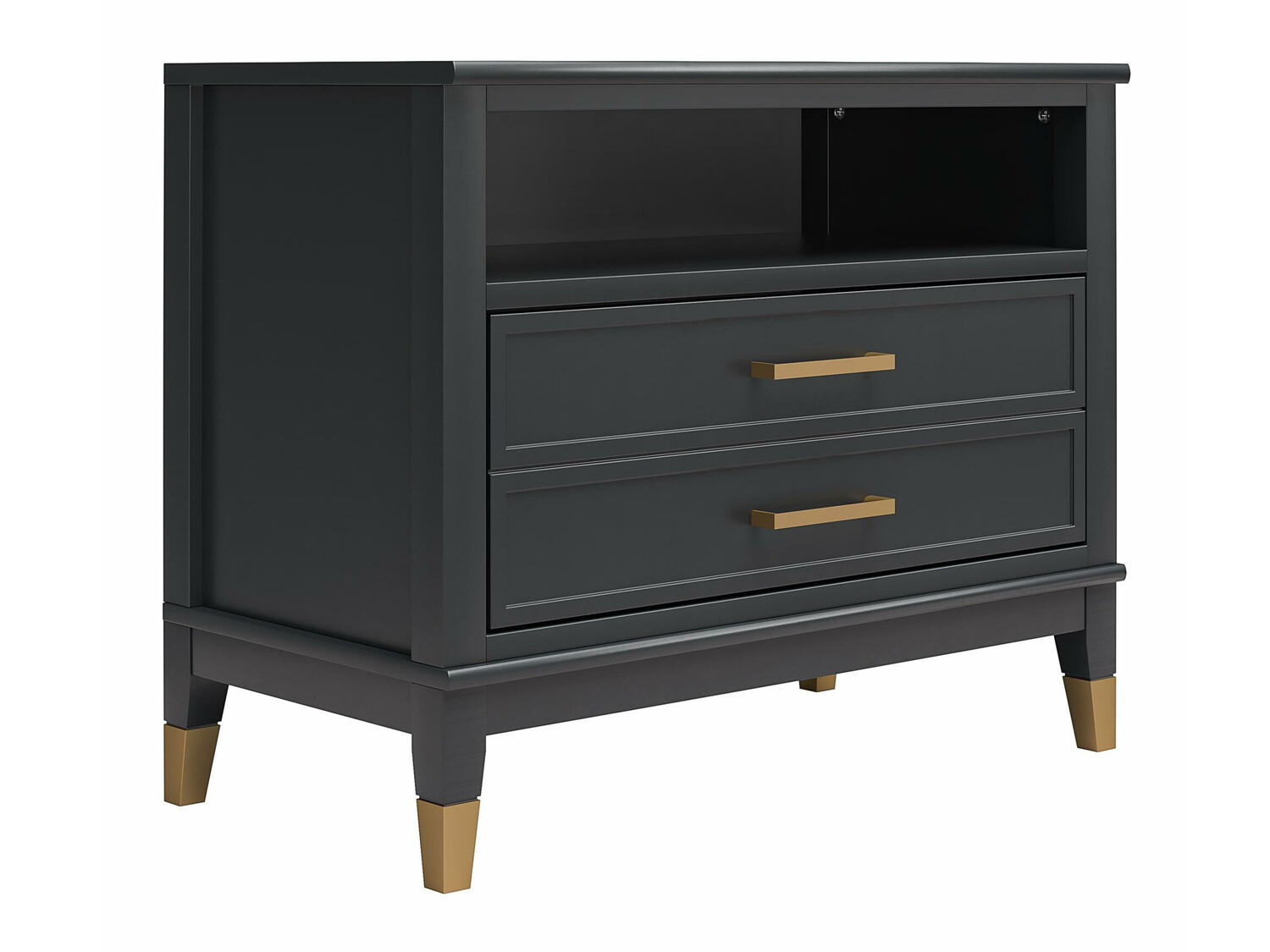 Κομοδίνο CosmoLiving by Cosmopolitan Belromu 107 (Μαύρο)