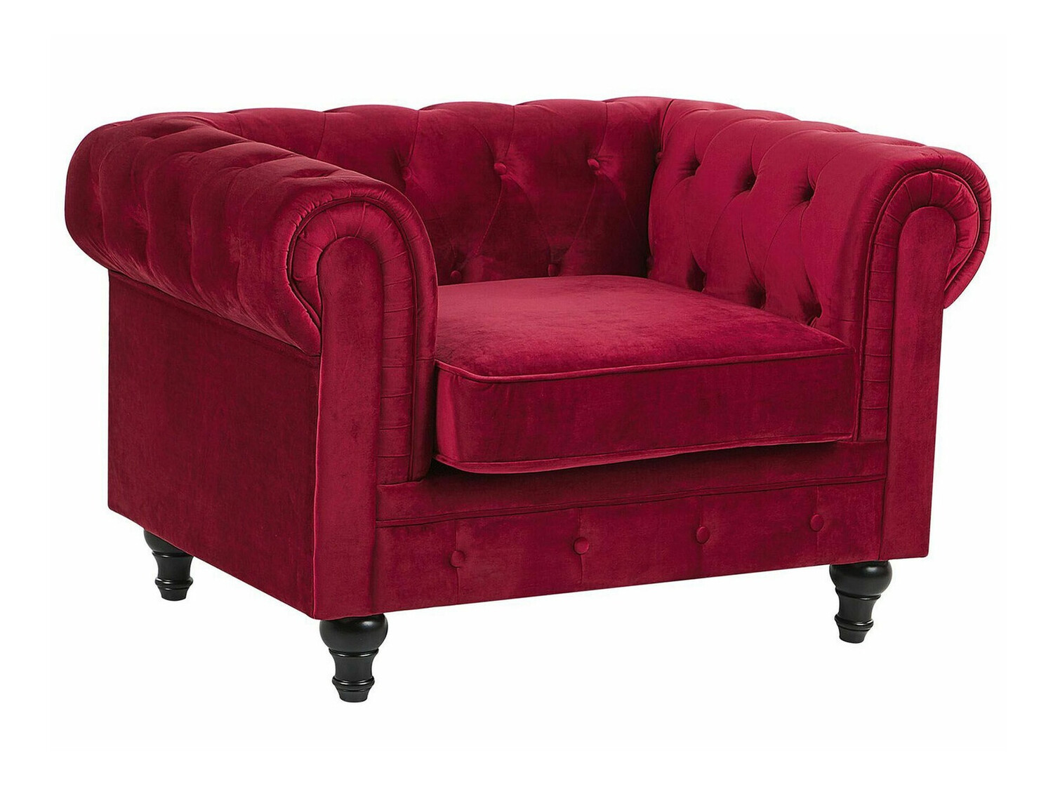 English-style armchair Cirdoro 102 (Red)