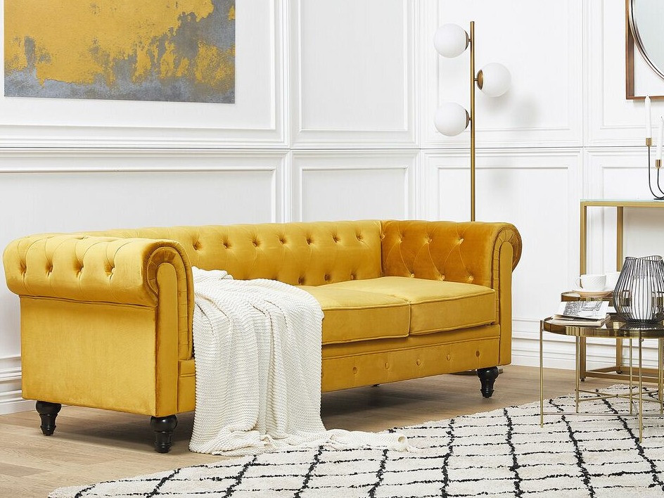 English-style sofa Cirdoro 101 (Yellow)