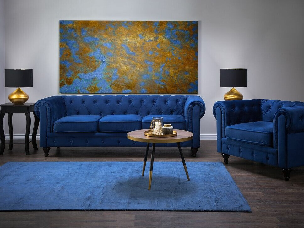 Καναπές Αγγλικού στυλ Cirdoro 101 (Μπλε)