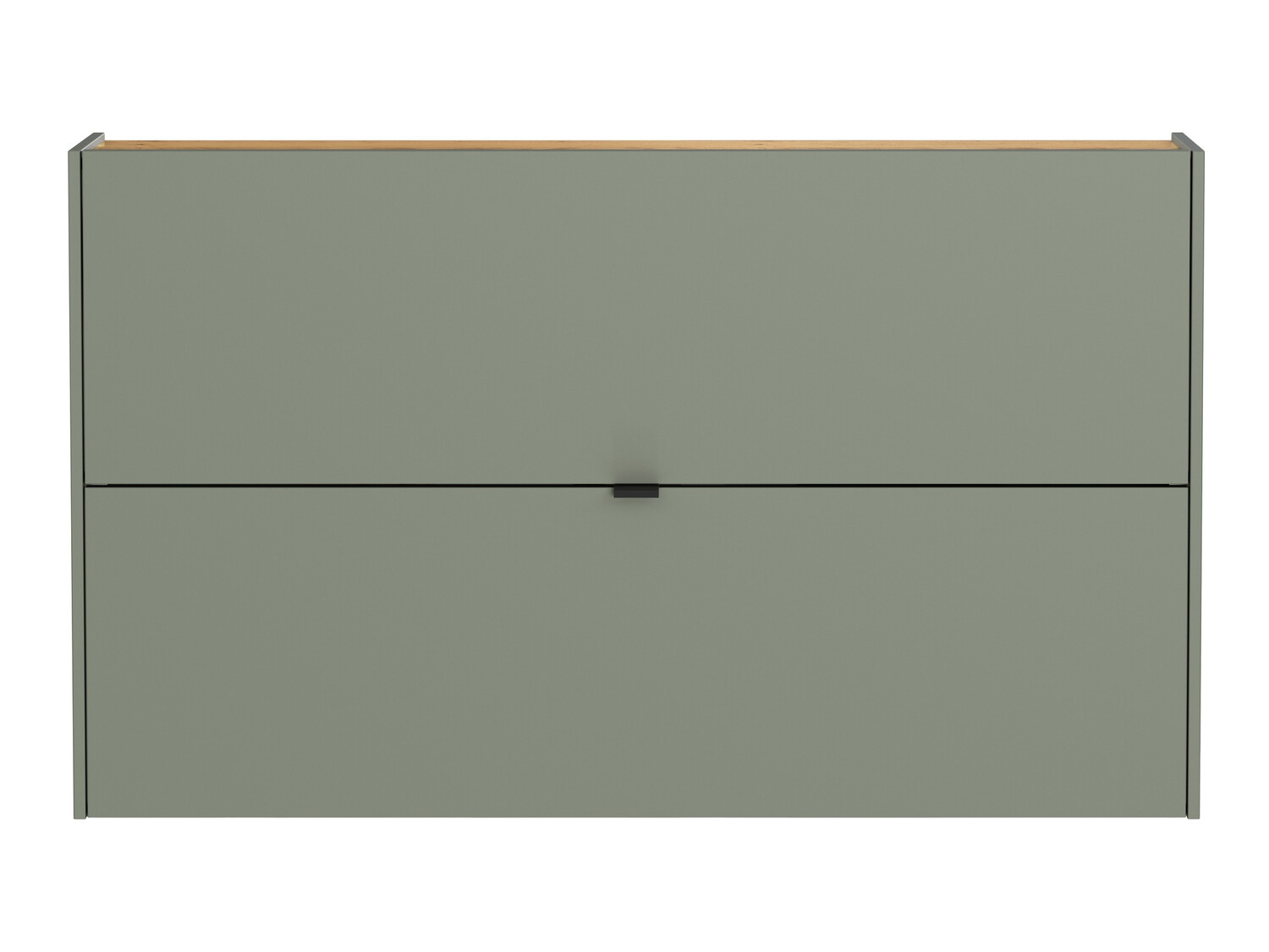 Shoe cabinet Cirsale 108 (Dusty green + Navarra oak)