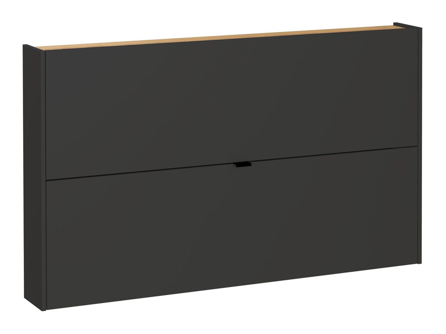 Shoe cabinet Cirsale 108 (Graphite + Navarra oak)
