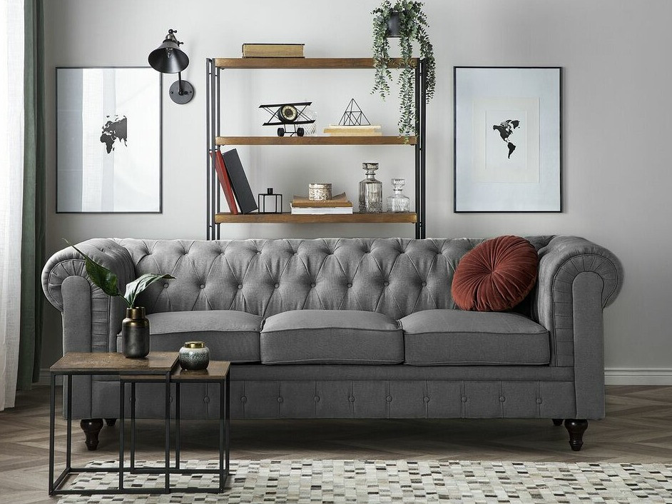 English-style sofa Cirdoro 104 (Grey)