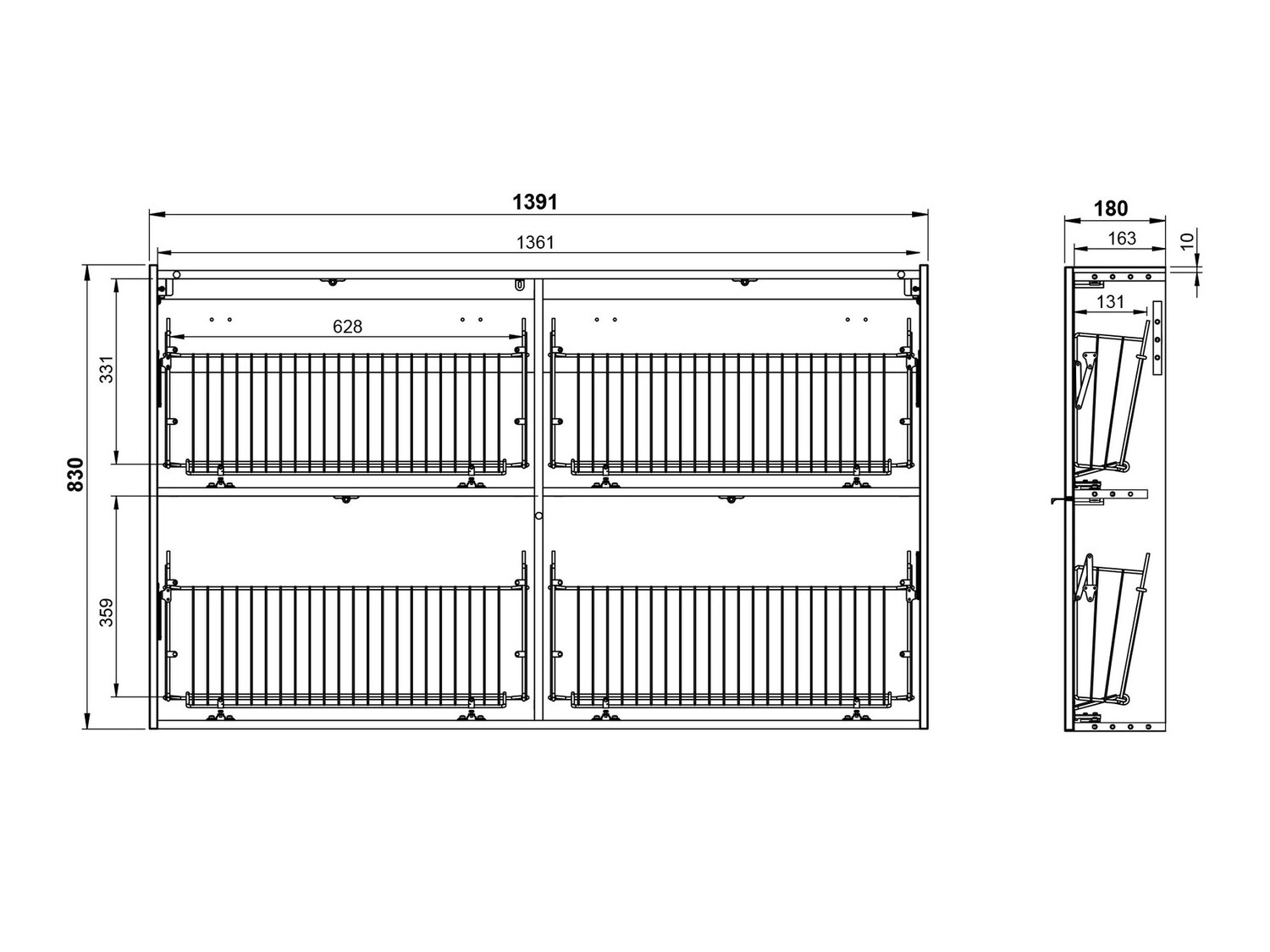 Σετ διαδρόμου Cirsale 109 (Γραφίτης + Navarra δρυς)