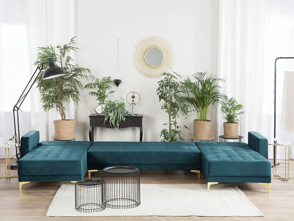 Αρθρωτός γωνιακός καναπές Felvena 109 (Τυρκουάζ)