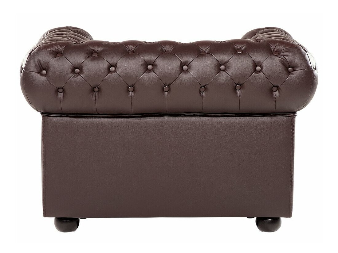 English-style armchair Cirdoro 105 (Dark brown)