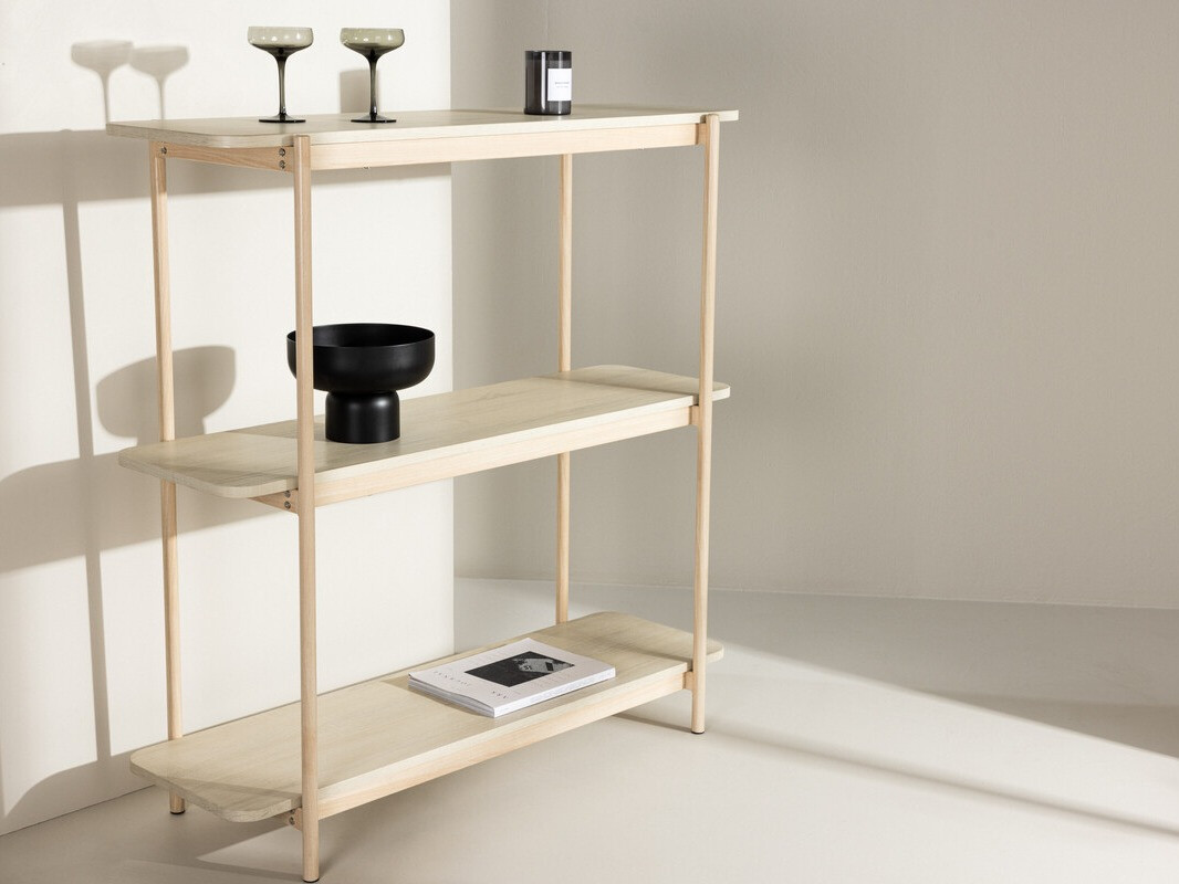 Βιβλιοθήκη Dallas 4266 (Ανοιχτό χρώμα ξύλου)