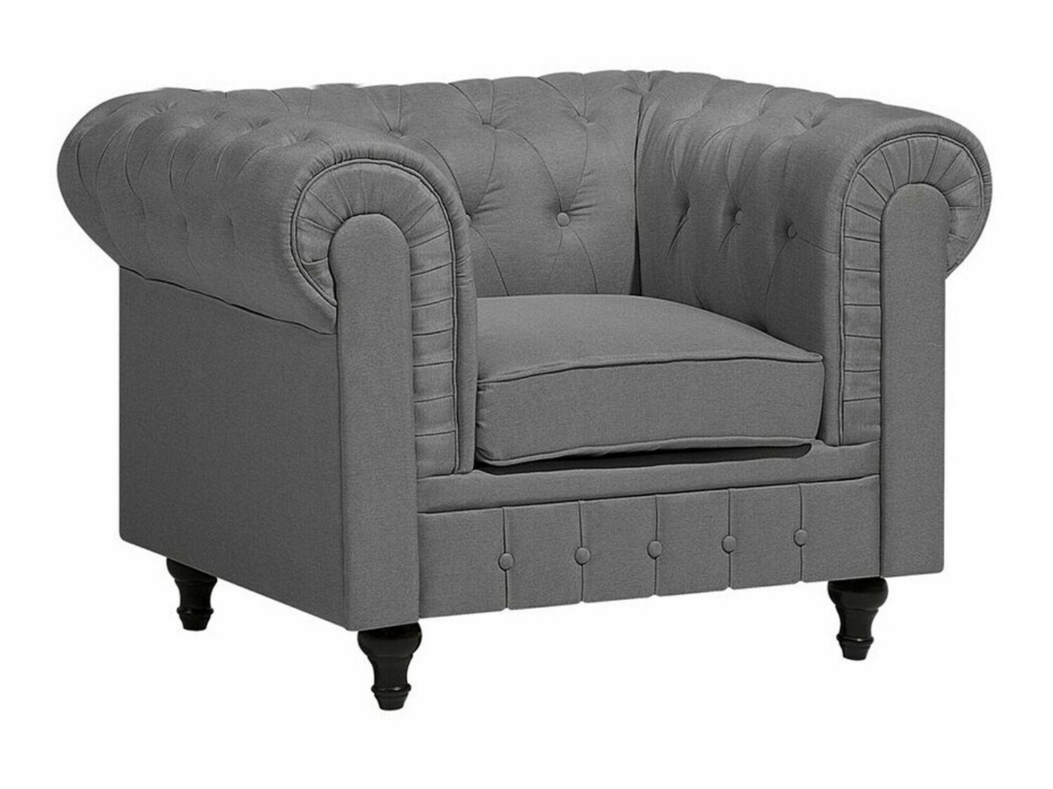 English-style armchair Cirdoro 107 (Grey)