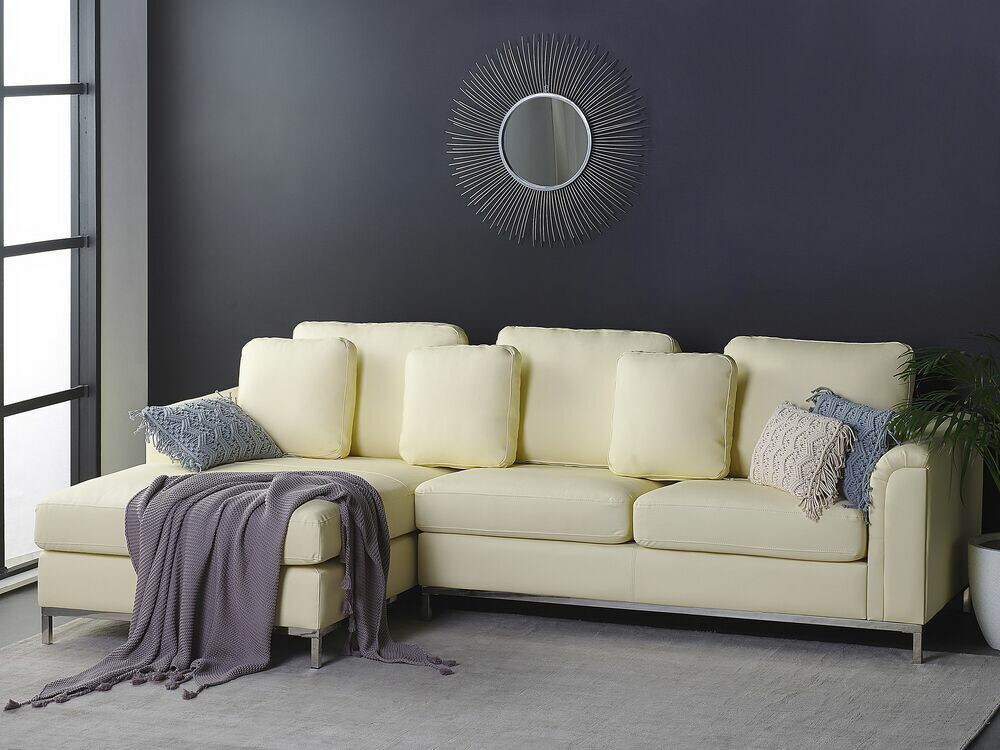 Γωνιακός Καναπές Berwyn 884 (Κρεμ)