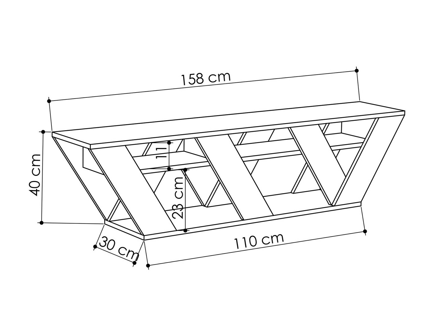 TV stand Kailua 1454