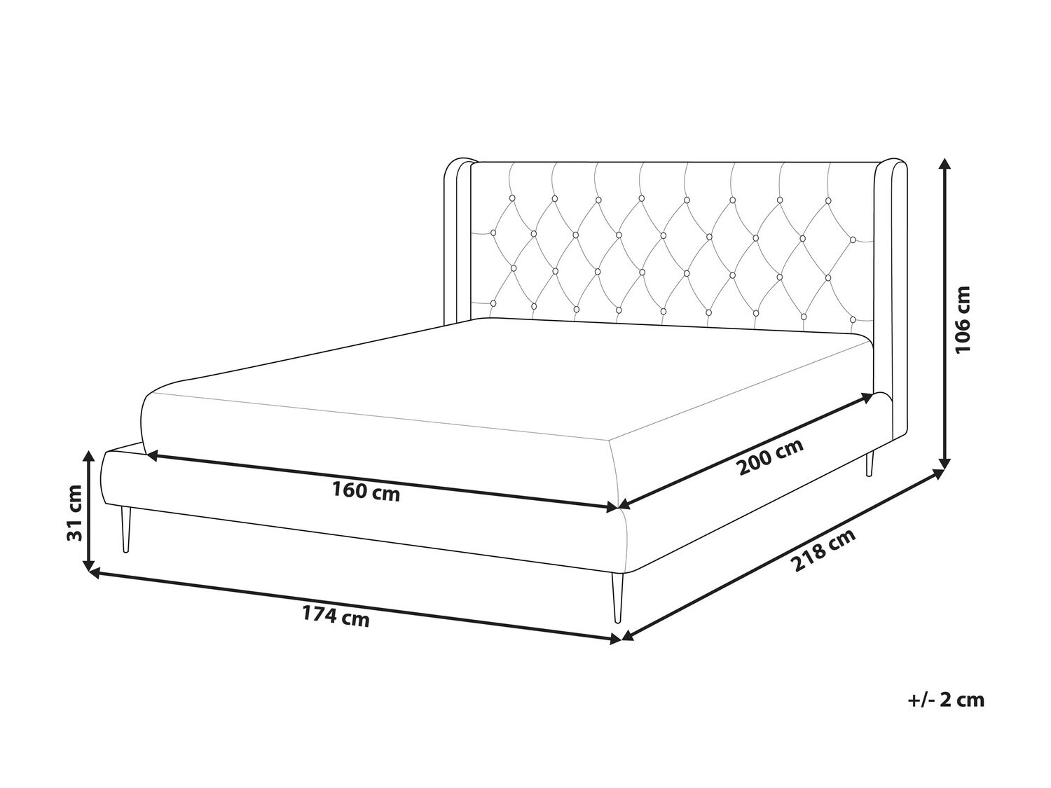 Bed Berwyn 893 (Grey)