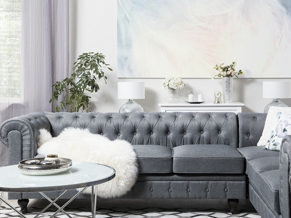 English-style corner sofa Cirdoro 109 (Grey)