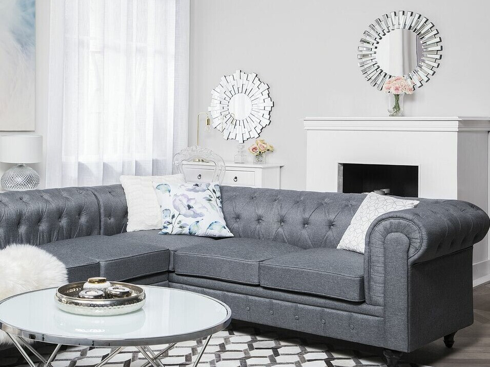 English-style corner sofa Cirdoro 109 (Grey)