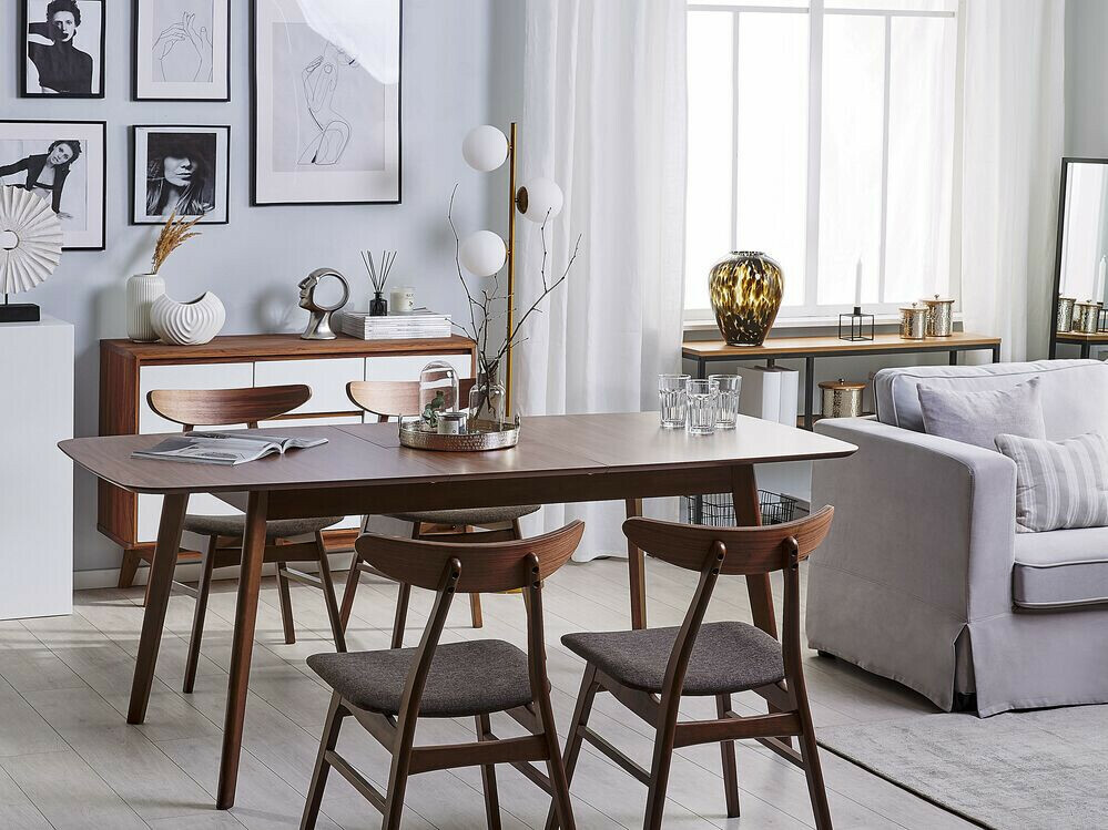 Τραπέζι Berwyn 907 (Σκούρο ξύλο)