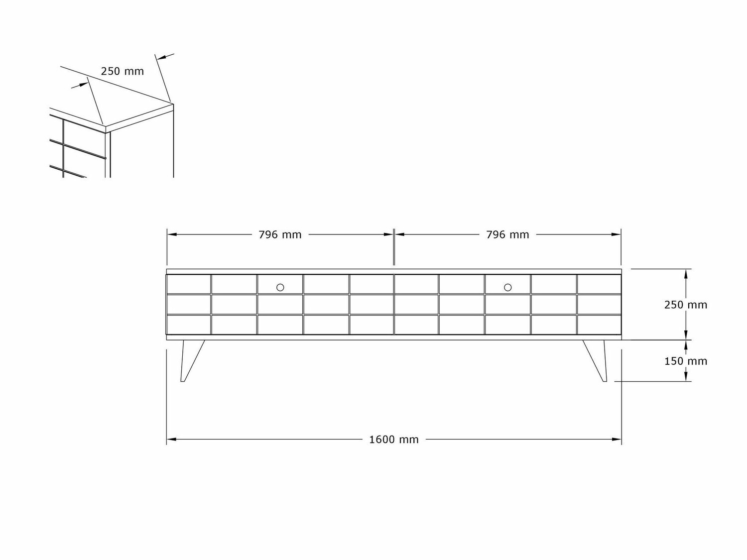 TV stand Kailua 1473