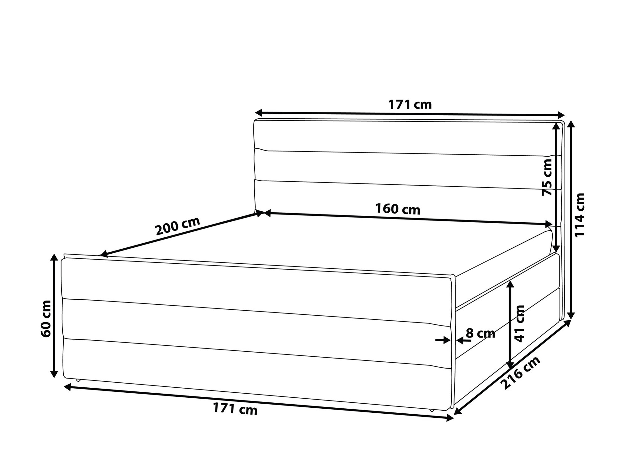 Bed Berwyn 927 (Grey)