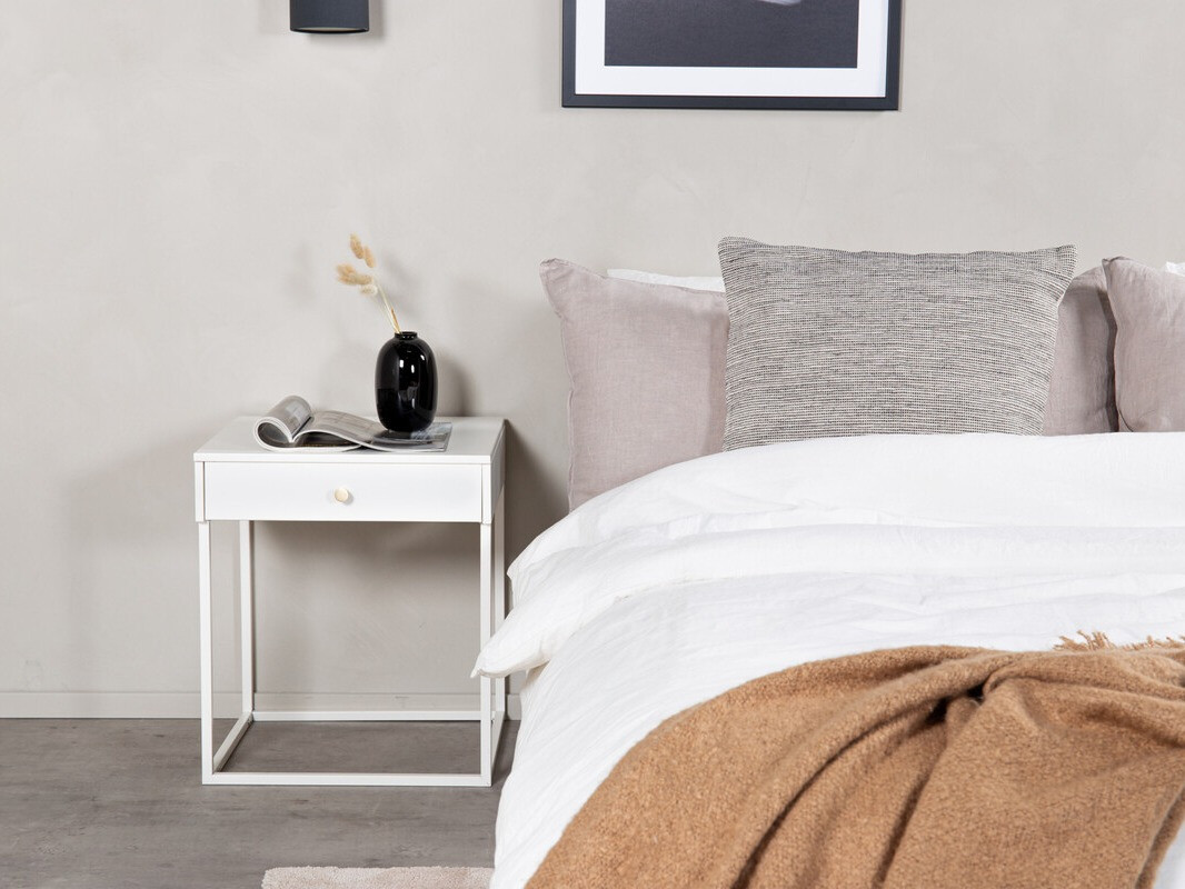 Bedside table Evasevu 104 (White)
