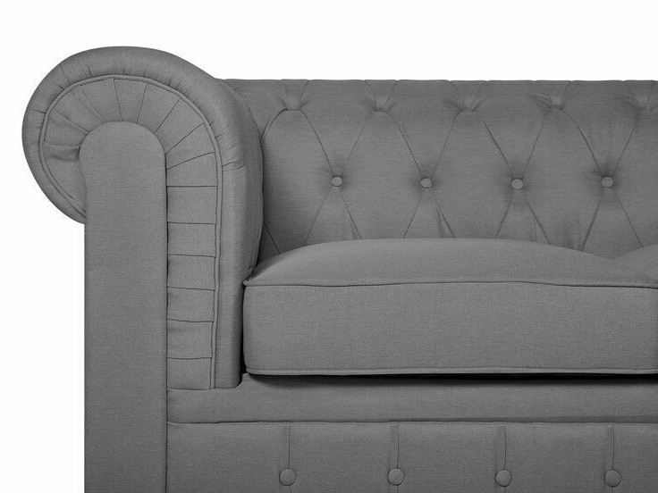 Σετ ταπετσαρισμένων επίπλων Αγγλικού στυλ Cirdoro 111 (Γκρι)