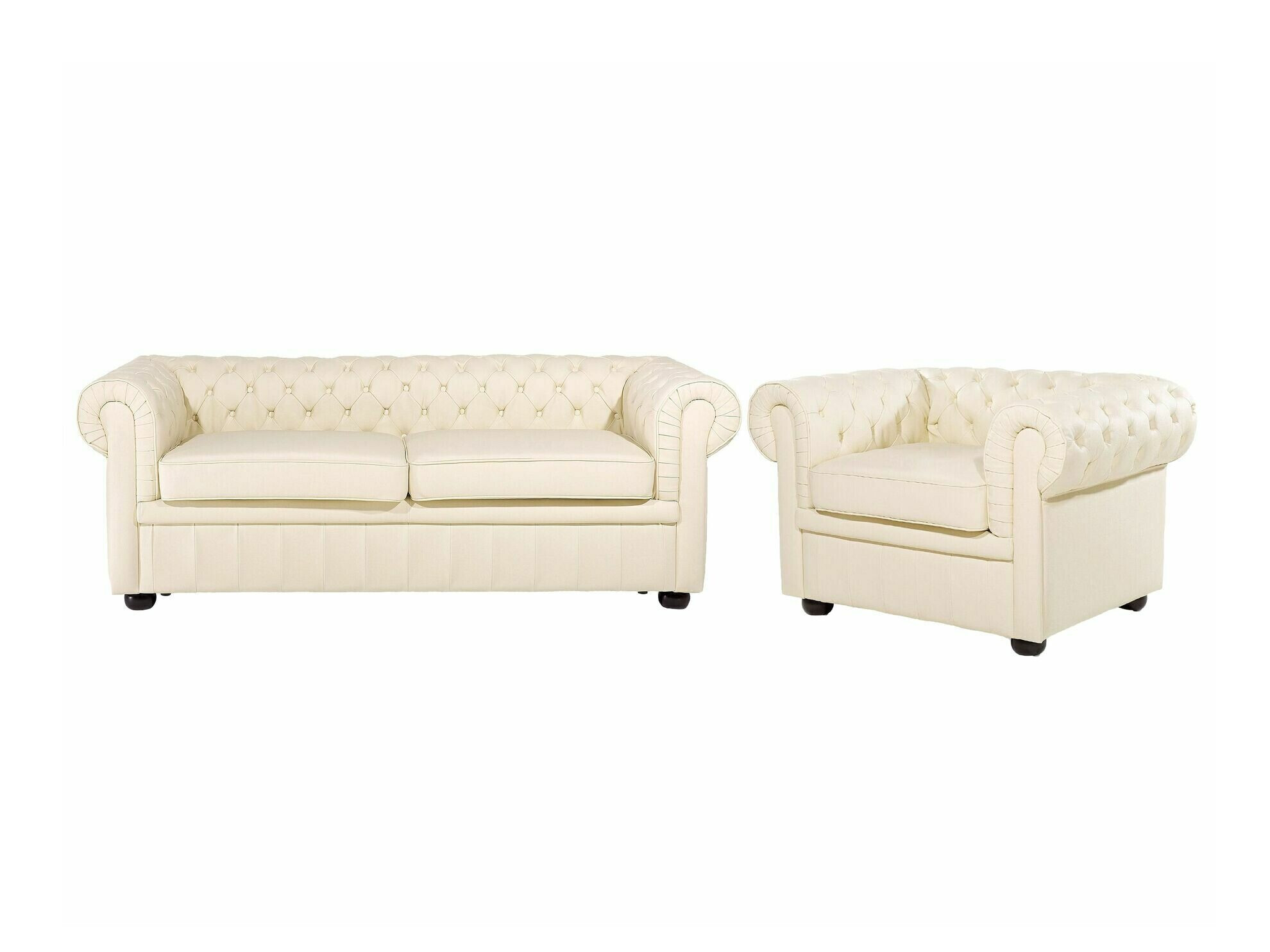 English-style upholstered furniture set Cirdoro 112 (Cream)