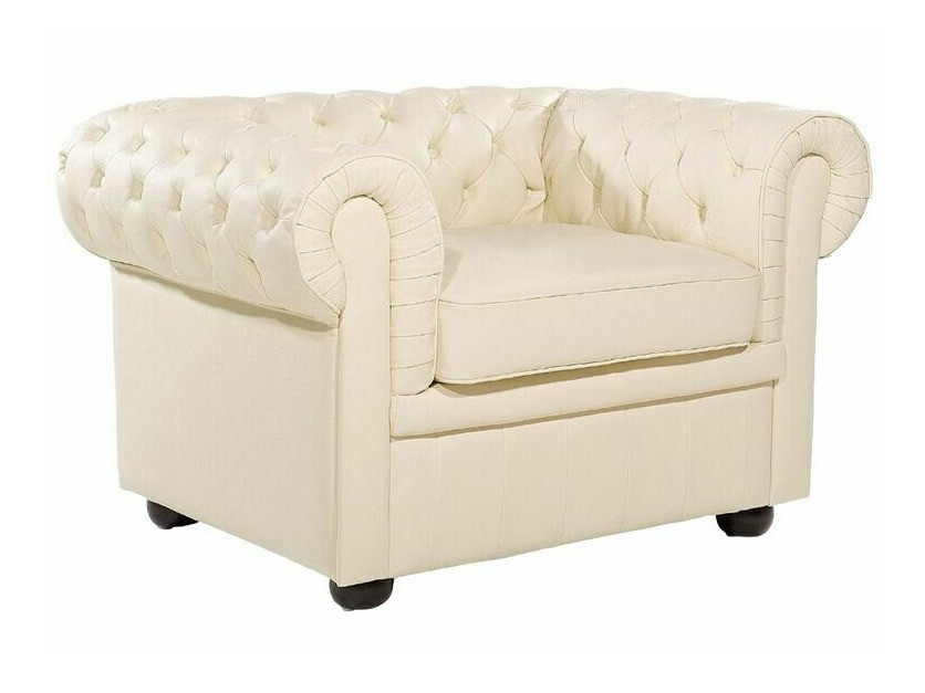 Σετ ταπετσαρισμένων επίπλων Αγγλικού στυλ Cirdoro 112 (Κρεμ)