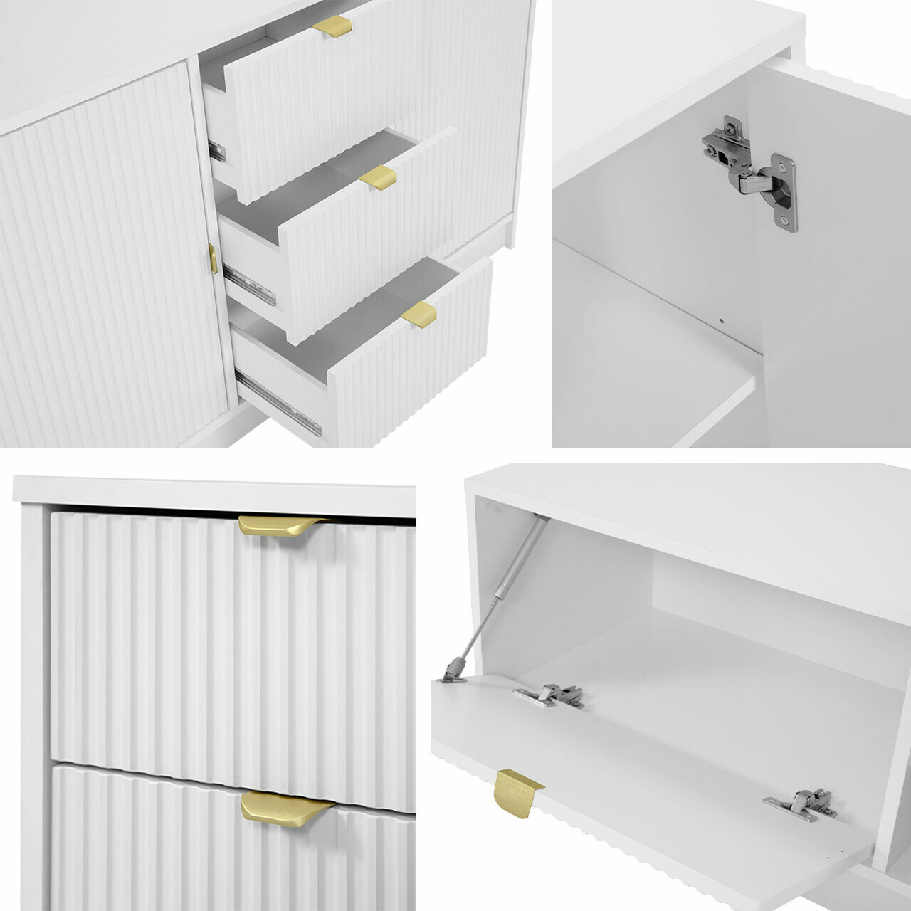 Έπιπλο τηλεόρασης Comfivo Papilio I (Άσπρο)