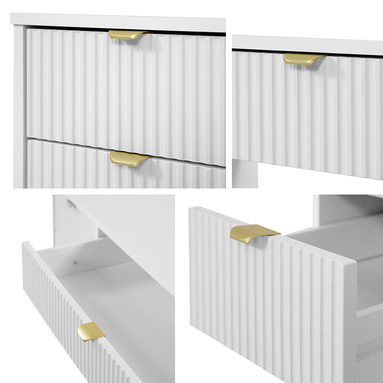 Σετ επίπλων σαλονιού Comfivo Papilio I (Άσπρο)