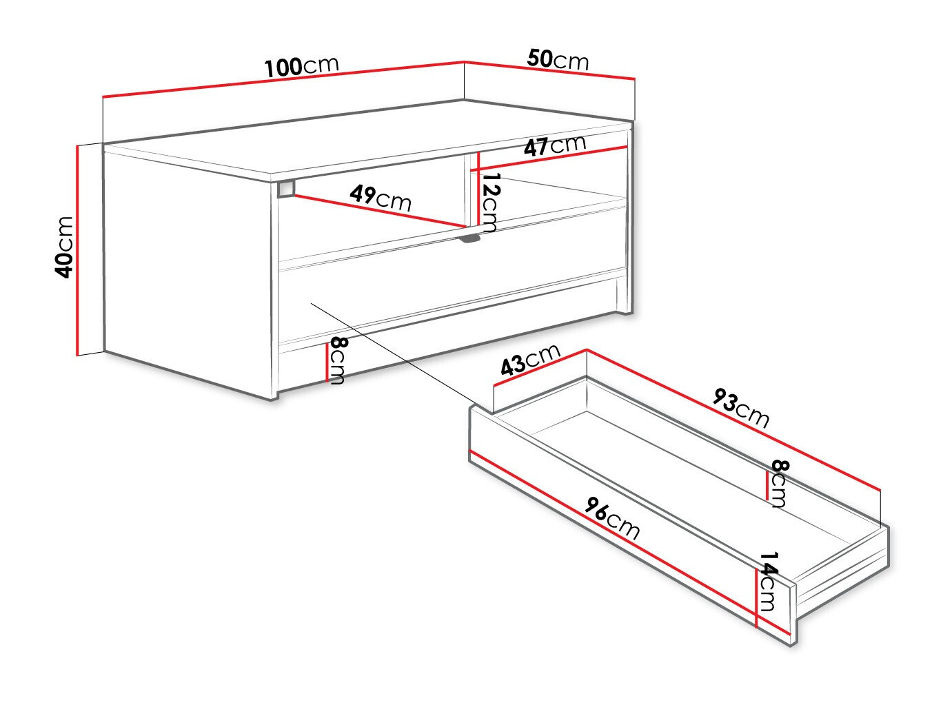 Τραπεζάκι σαλονιού Comfivo Papilio (Μαύρο)