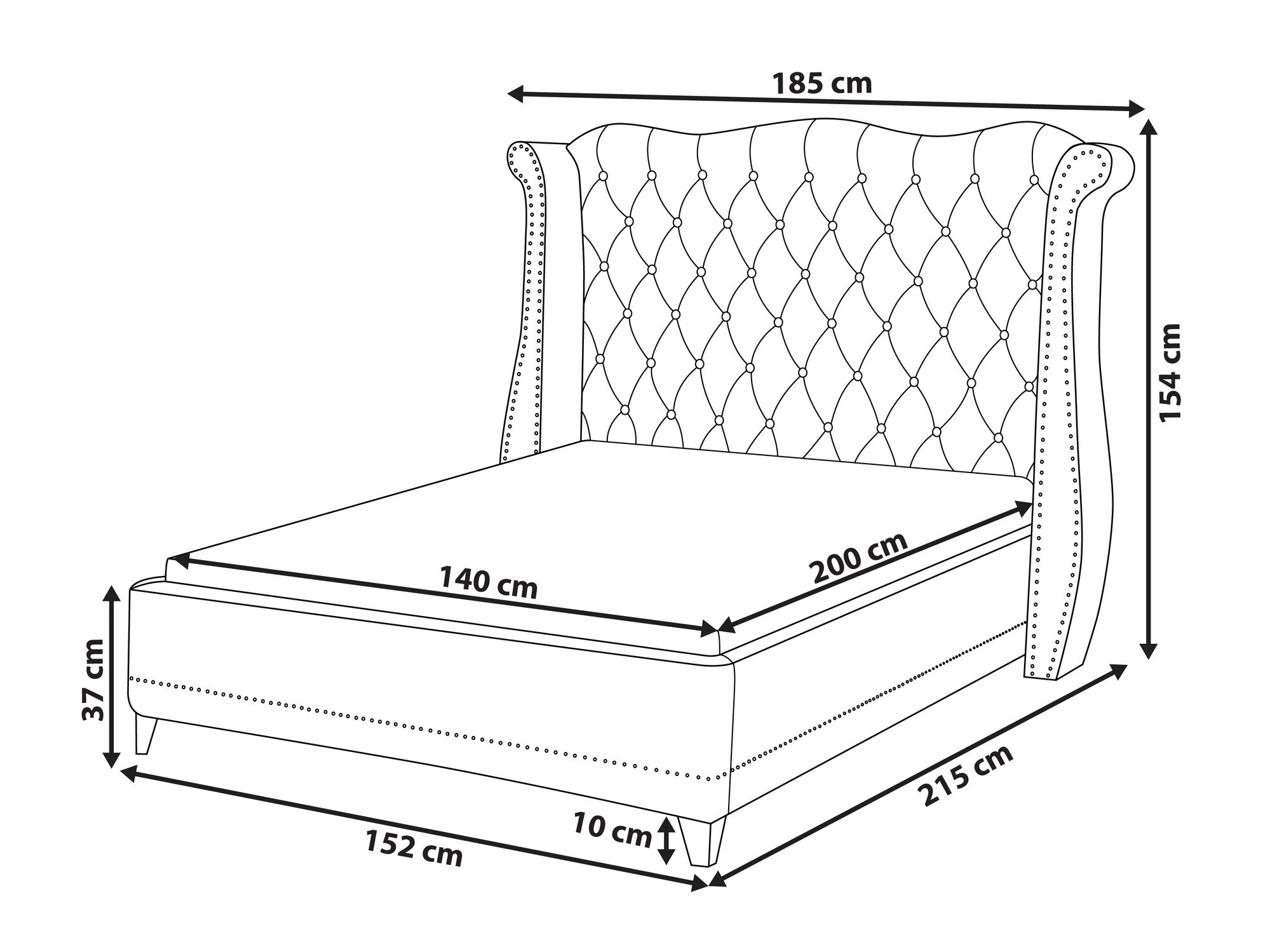 Bed Berwyn 1013 (Beige)