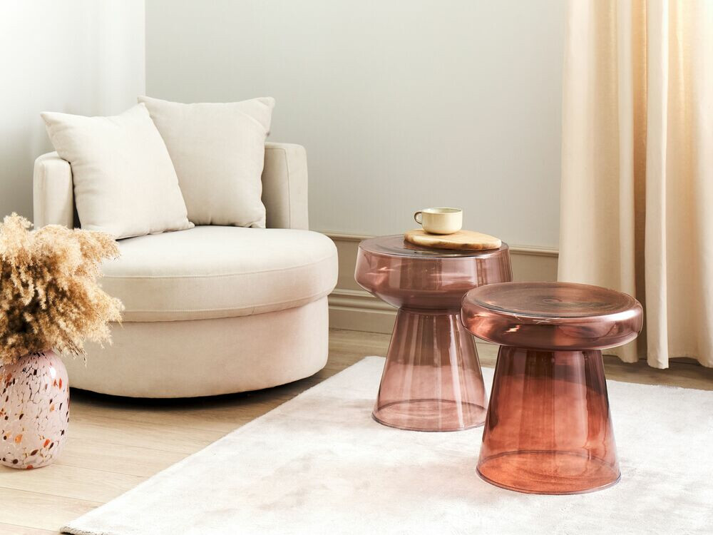 Σετ βοηθητικών τραπεζιών Berwyn 1061 (Κόκκινο)