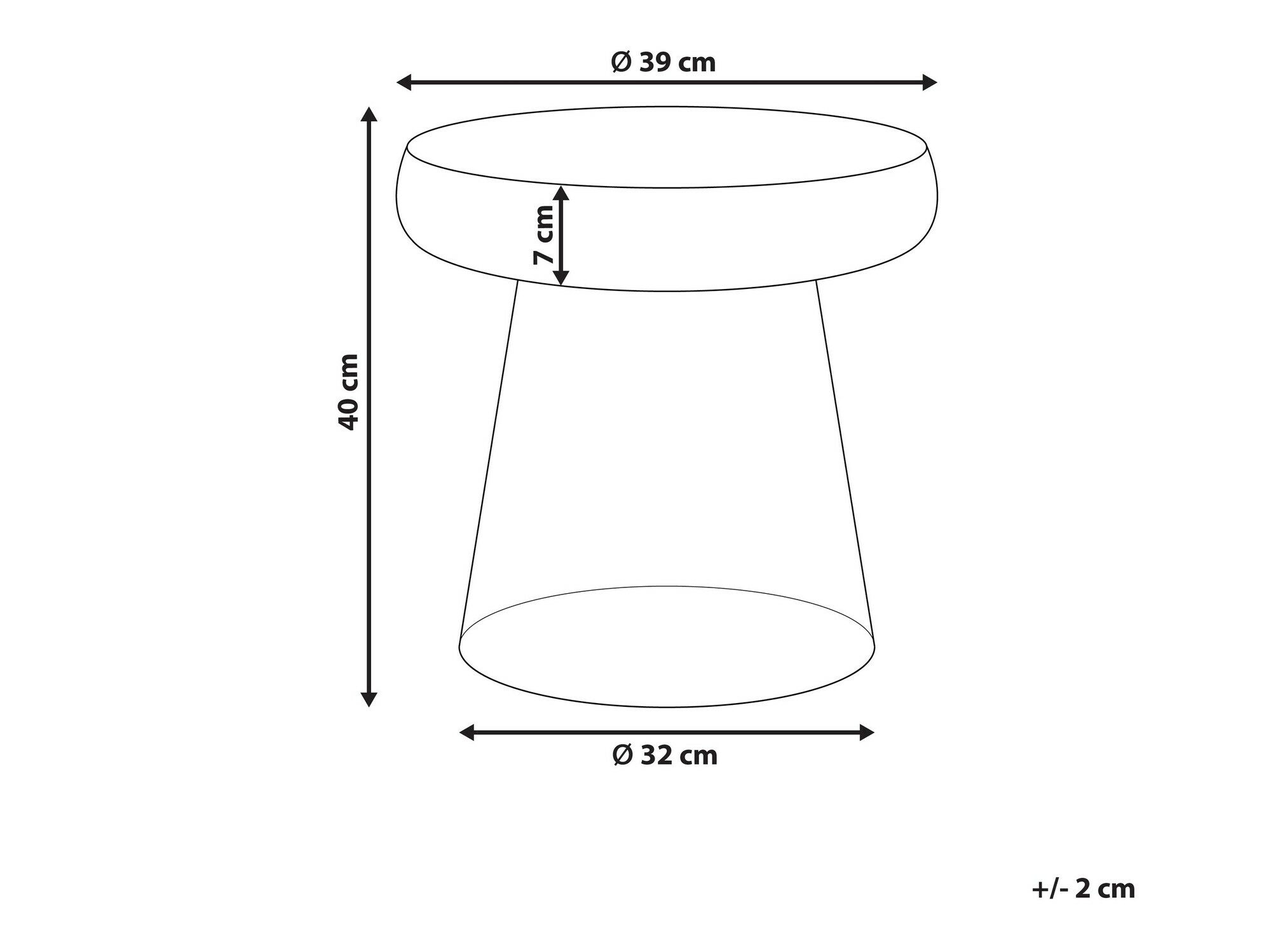 Side table Berwyn 1051 (Grey)