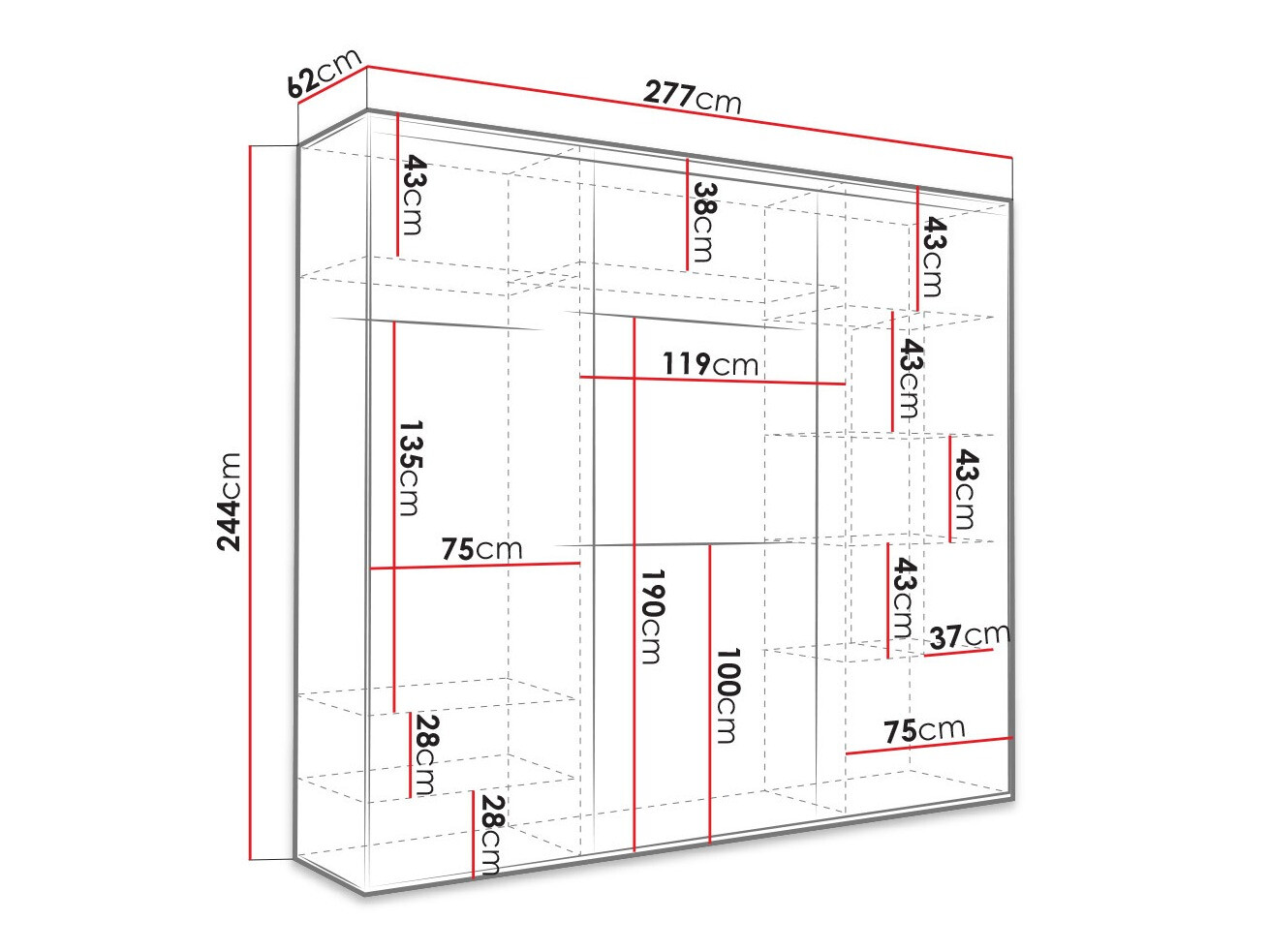 Wardrobe Murrieta 144