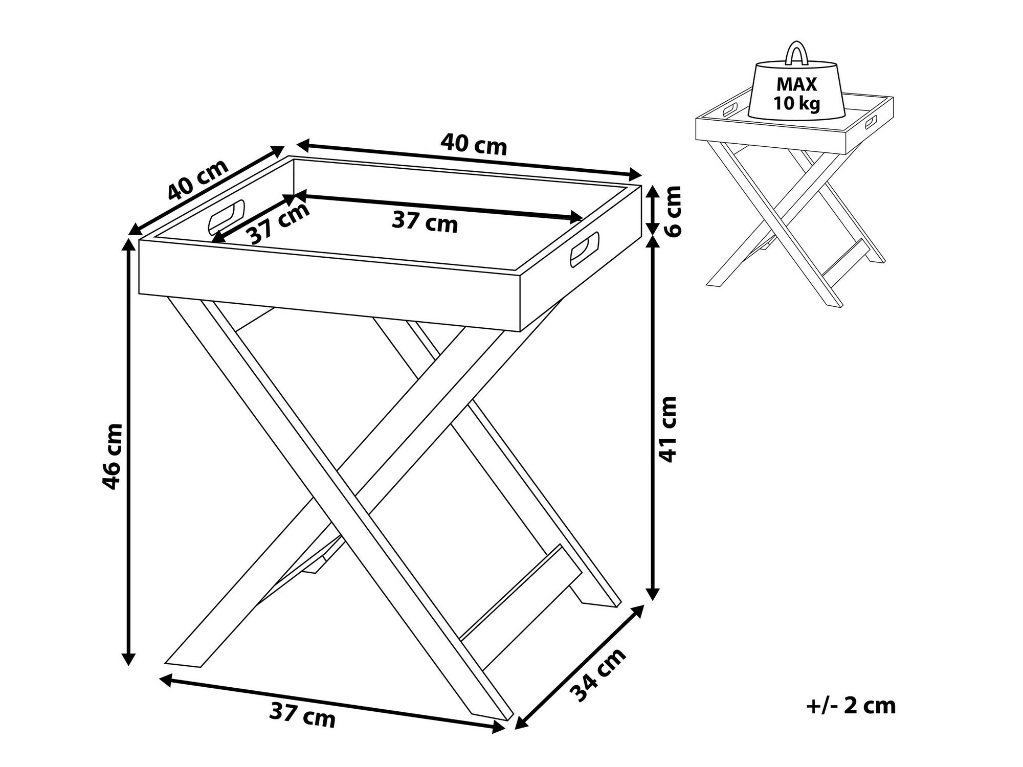 Side table Berwyn 1078