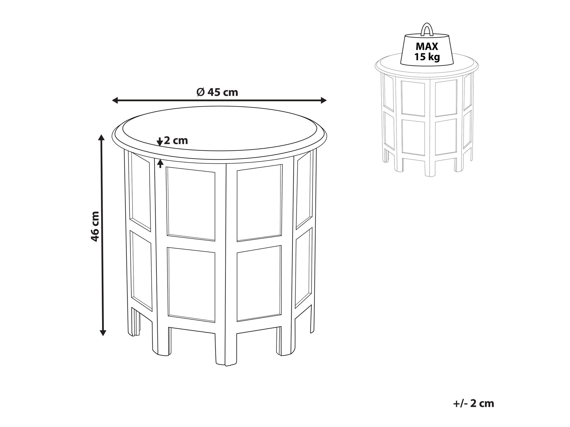 Side table Berwyn 1095