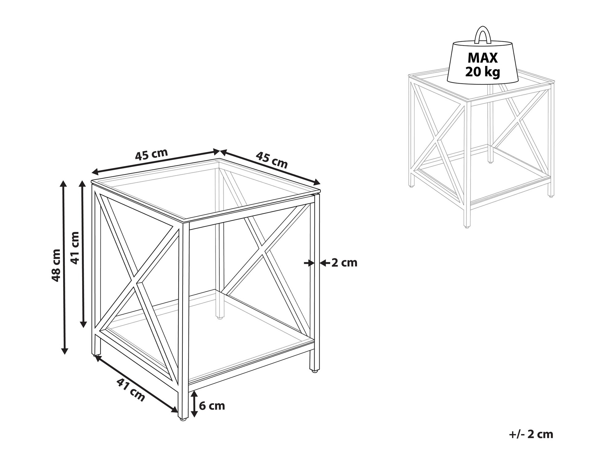 Side table Berwyn 1114