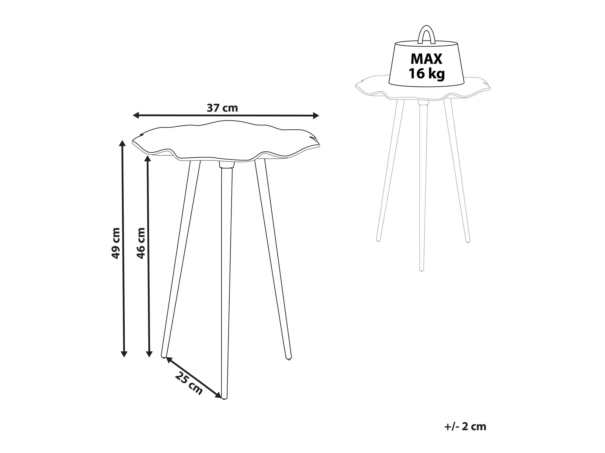 Side table Berwyn 1160