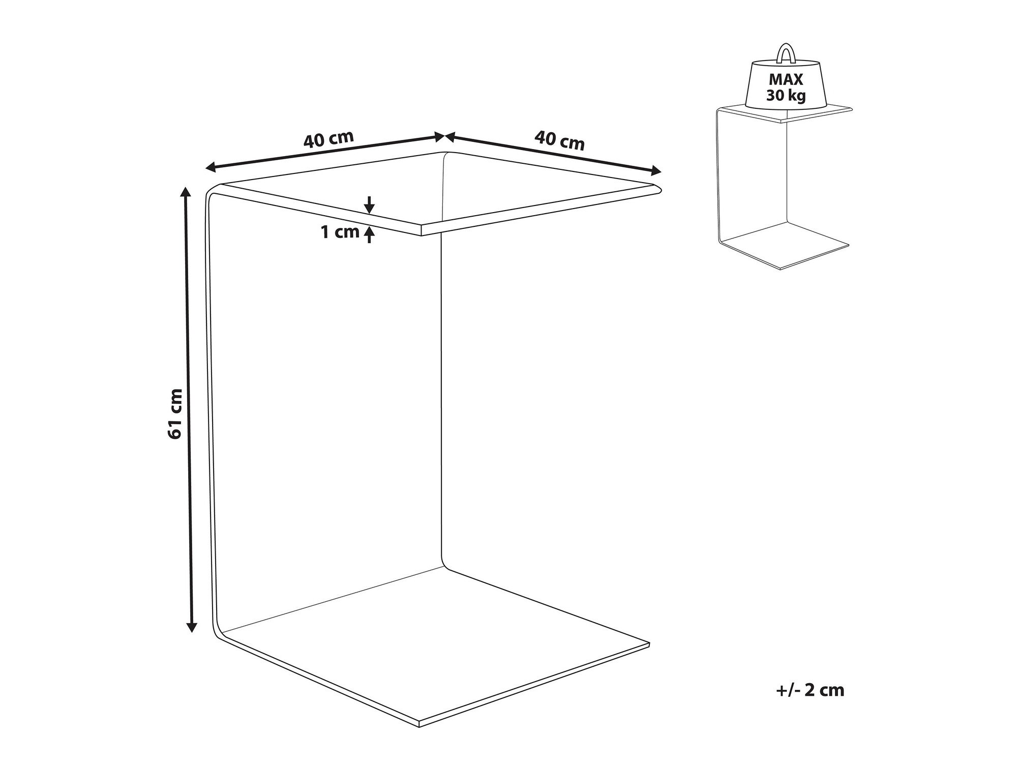 Βοηθητικό τραπεζάκι Berwyn 1199