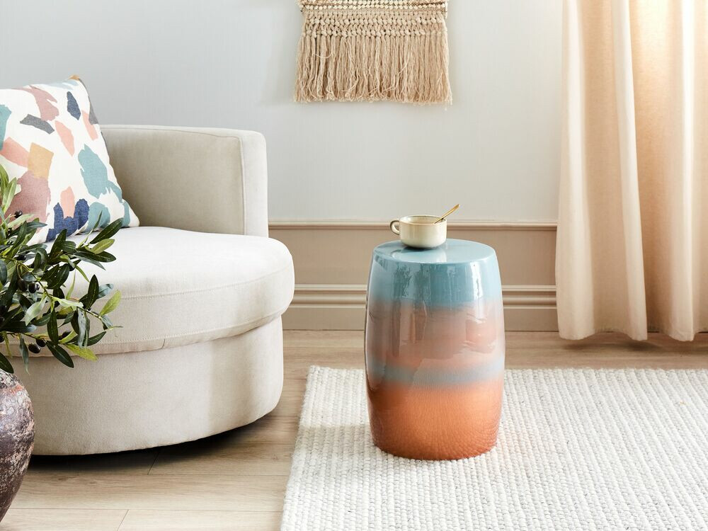 Side table Berwyn 1212 (Blue + Brown)