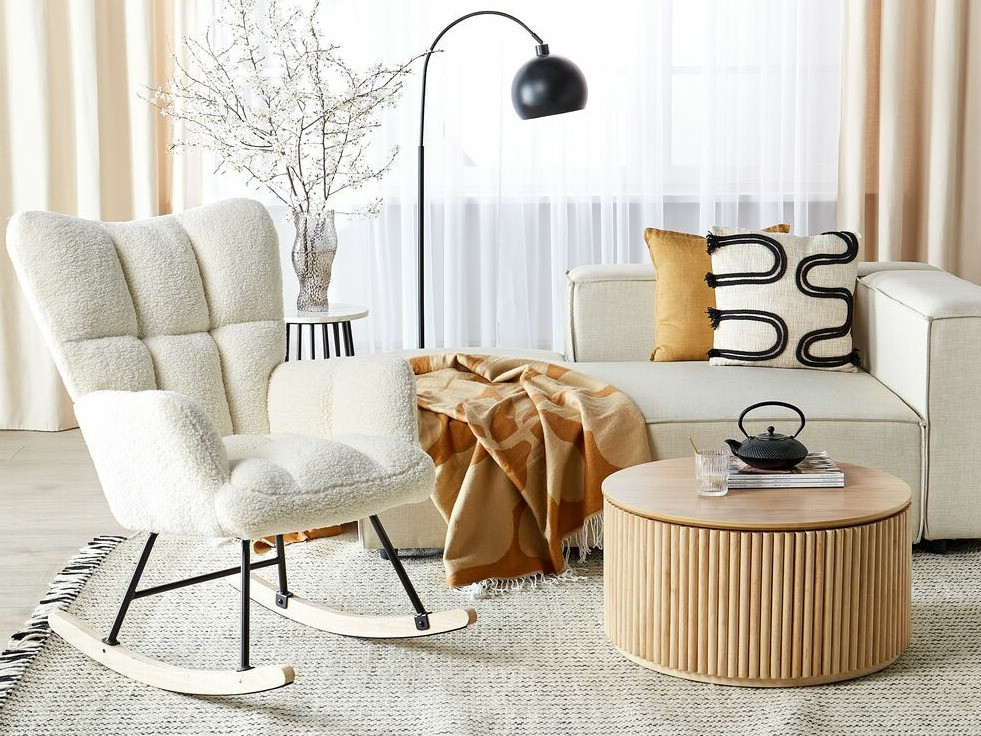 Κουνιστή καρέκλα Berwyn 1242 (Άσπρο)