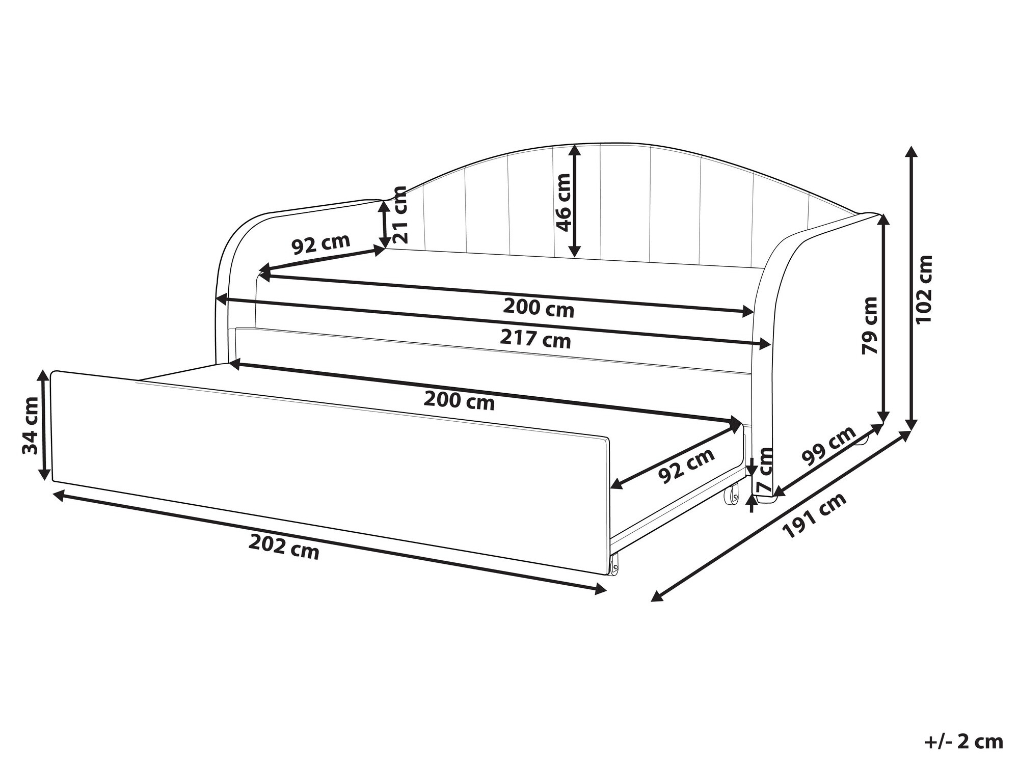 Κρεβάτι Berwyn 1232 (Ανοιχτό ροζ)