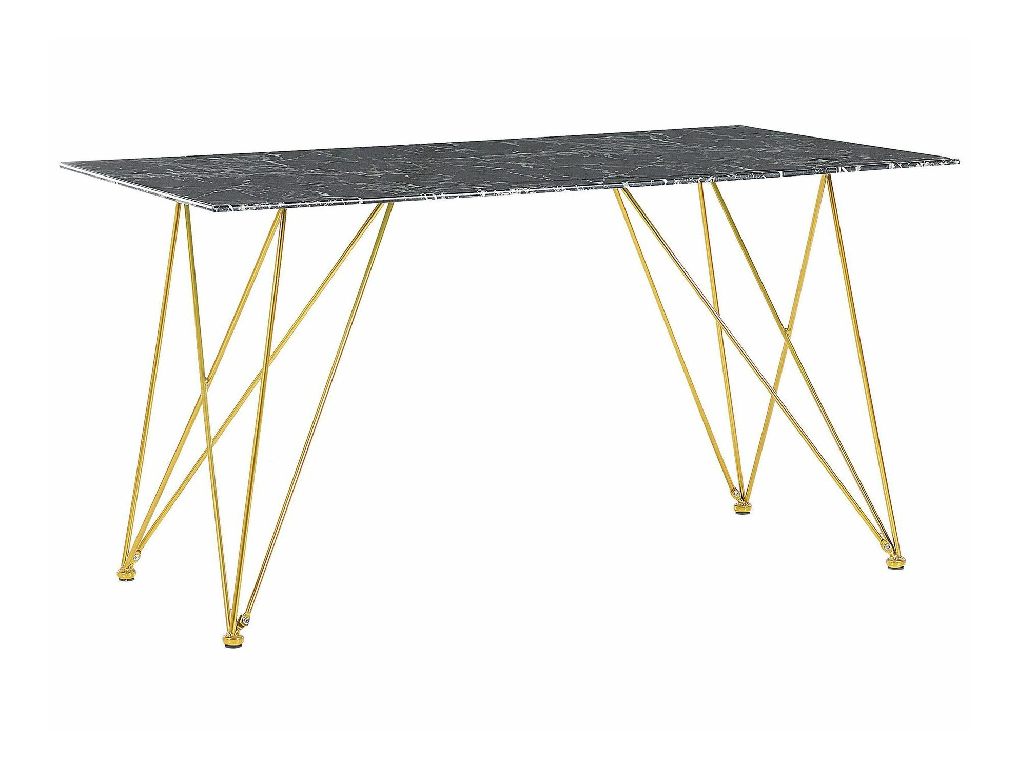 Table Berwyn 1233 (Golden + Black marble)
