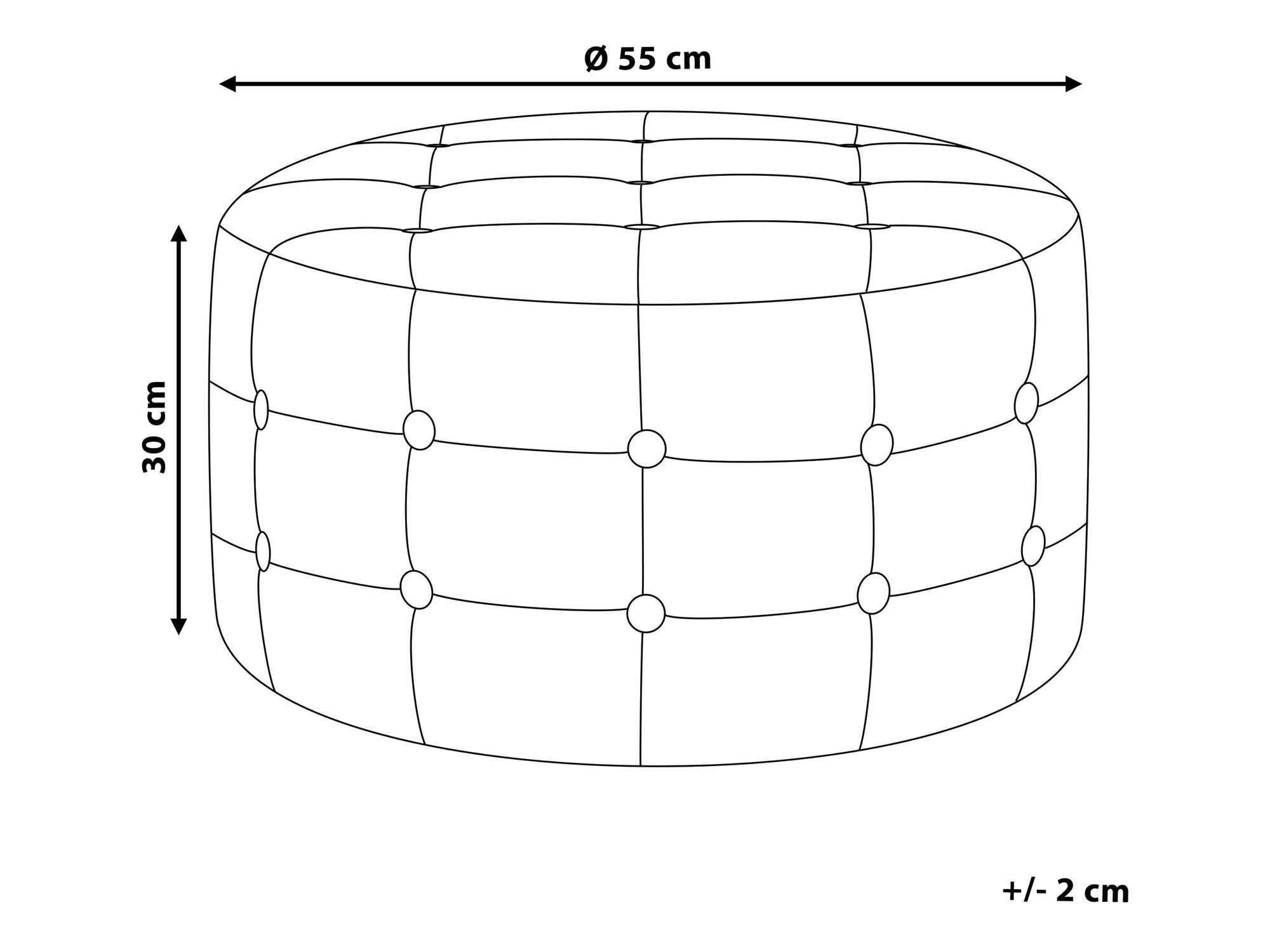 Σκαμπό σαλονιού Berwyn 1251 (Γκρι)