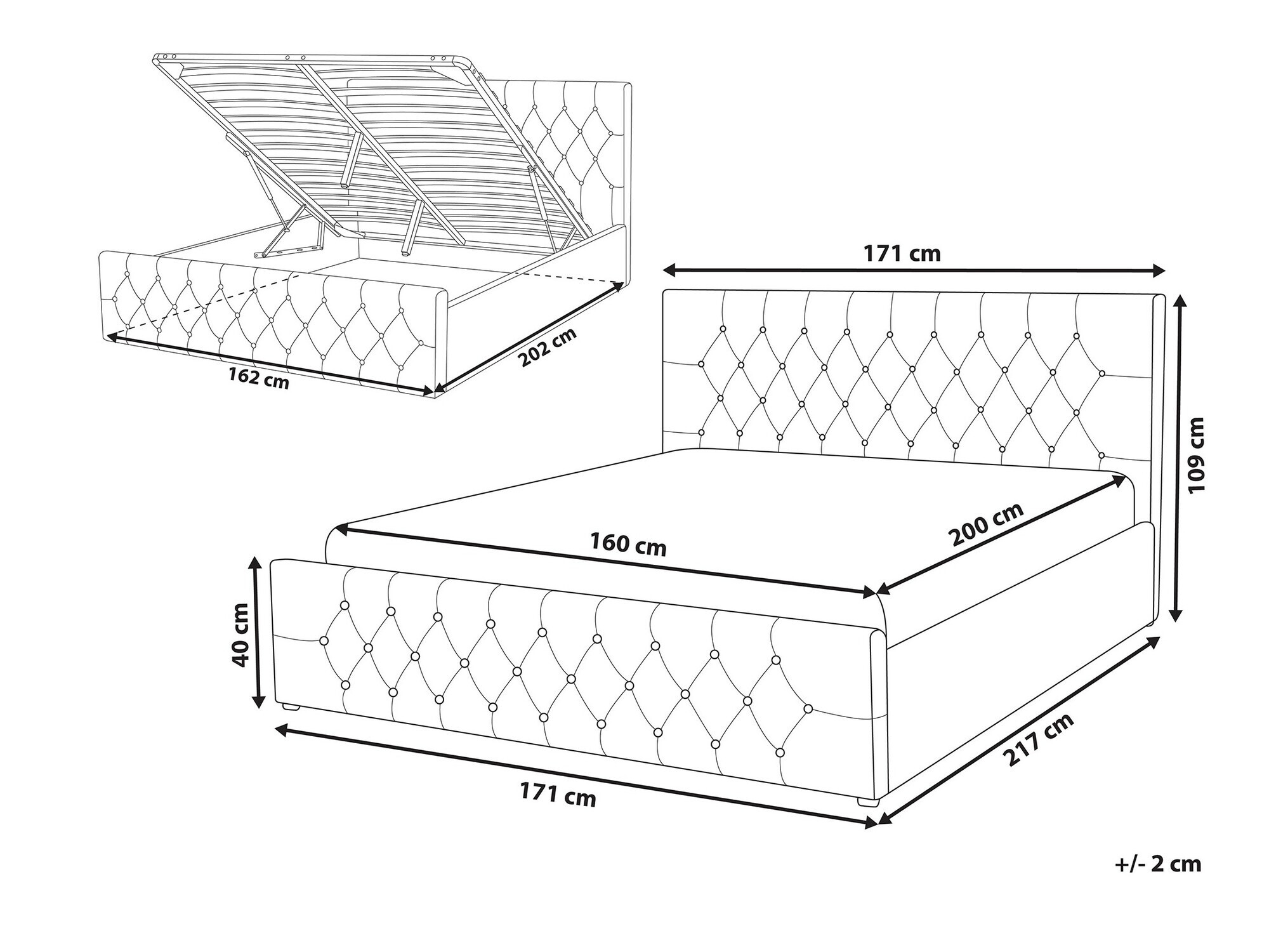 Κρεβάτι Berwyn 1267 (Ανοιχτό μπεζ)