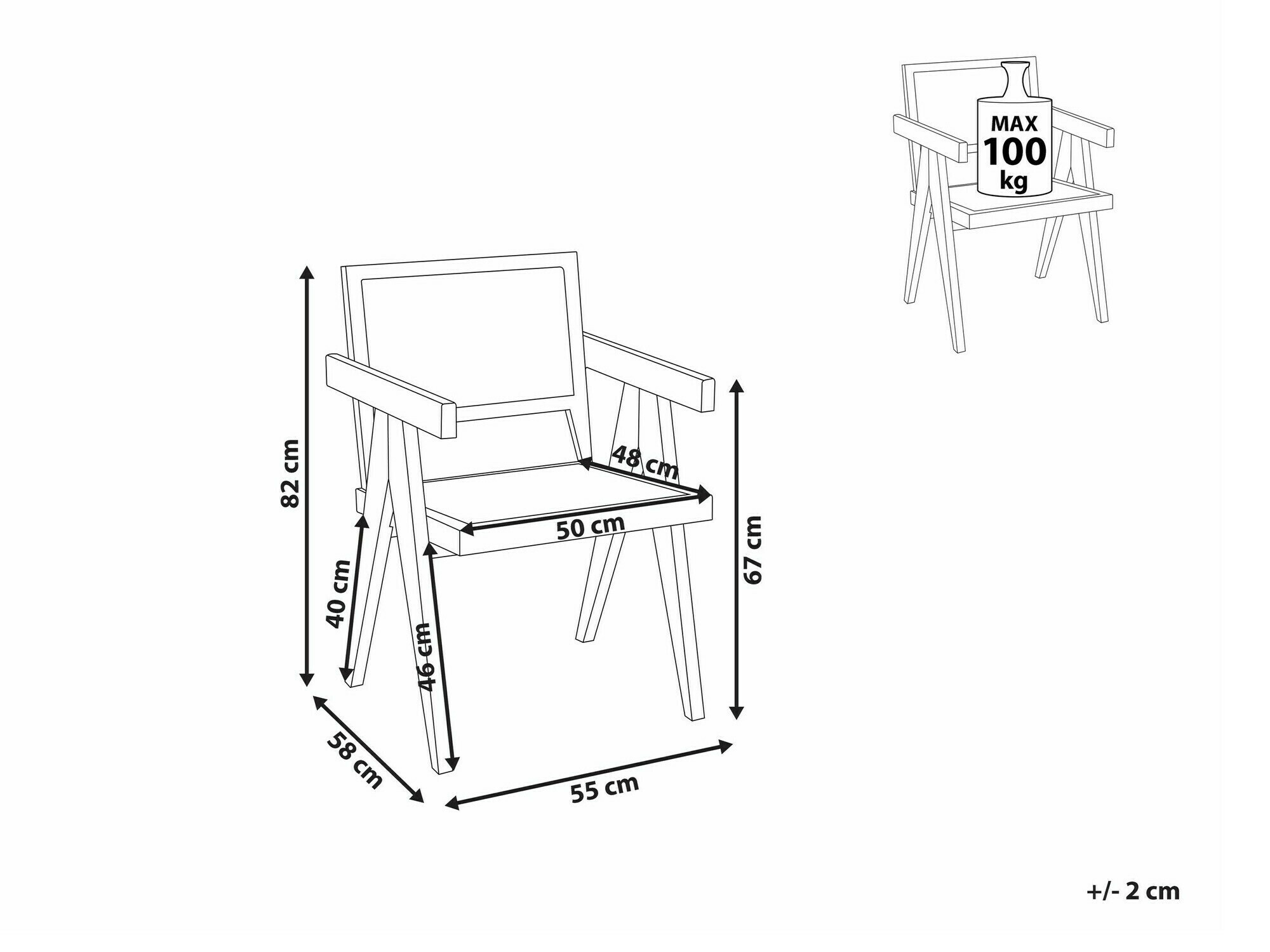 Chair Berwyn 1288 (Light wood)