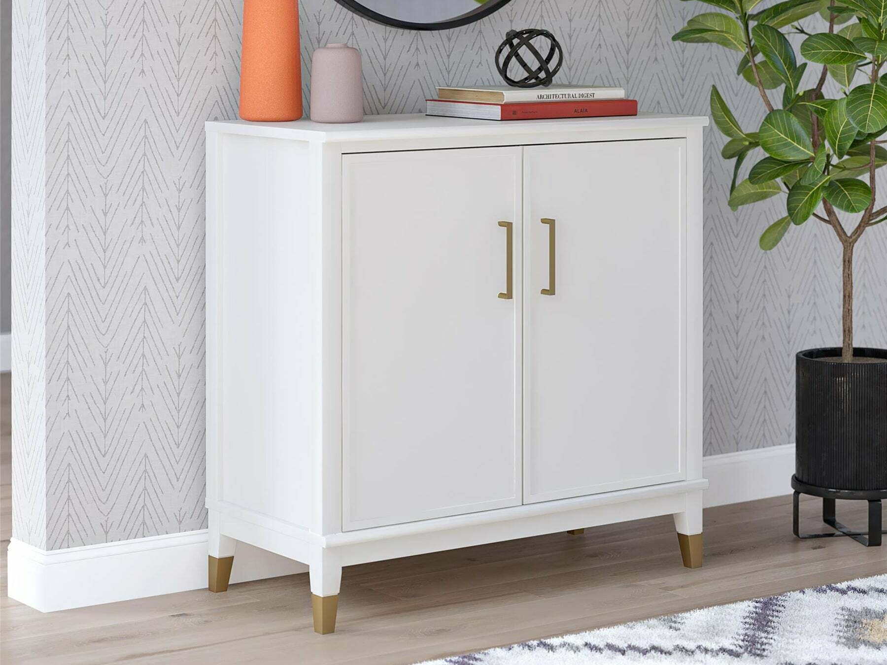 Μπουφέ CosmoLiving by Cosmopolitan Belromu 108 (Άσπρο)